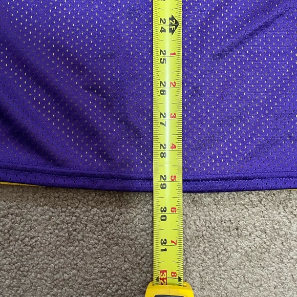 MINT ADIDAS REVERSIBLE MESH JERSEY TANK TOP LA LAKERS OR VIKINGS YELLOW & PURPLE - Picture 11 of 12